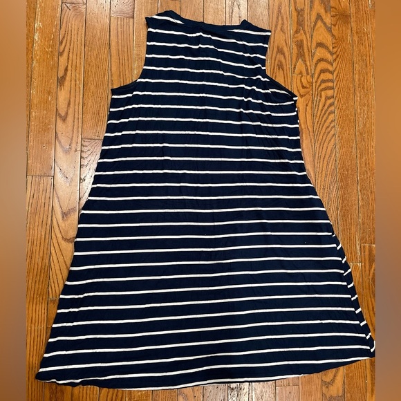 Time and Tru Navy and White Striped Tank Top - Picture 7 of 8